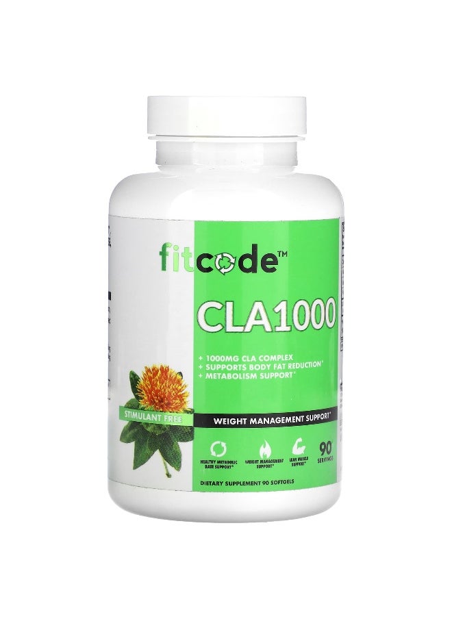 fitcode fitcode, CLA1000, 1,000 mg, 90 Softgels  - Image 1