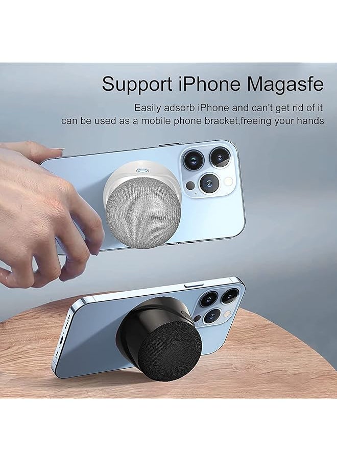 erorex 1 Pcs Portable Magnetic Small Bluetooth Speaker 5W Stereo Sound Deep Bass 9H Playtime Tws Pairing Speaker For Home Outdoor Travel Golf Carts Support For Iphone 12 13 14  - Image 3