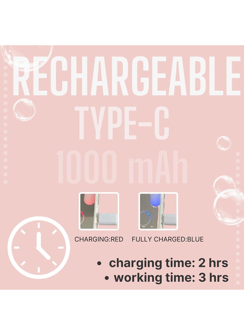 Abhsant Abhsant Rechargeable Travel Makeup Mirror Led Lights Portable Lighted Beauty Mirror 3 Color Lighting Dimmable Touch ScreenLED Folding Cosmetic Vanity Mirror 360 Degree SwivelAB01  - Image 4