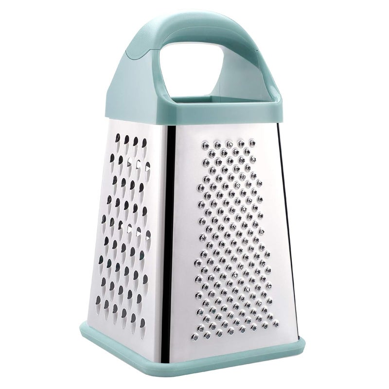 GUANCI Professional Box Grater with Cleaning Brush 4Sided Stainless Steel Large 10inch Grater for Parmesan Cheese Ginger Vegetablesfruits chocolate nuts and more - Image 2