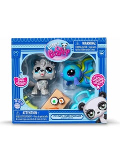 Littlest Pet Shop Minis 2-Piece Figure Set S1 S00005264 20&24 Wolf and Fish  - Image 3