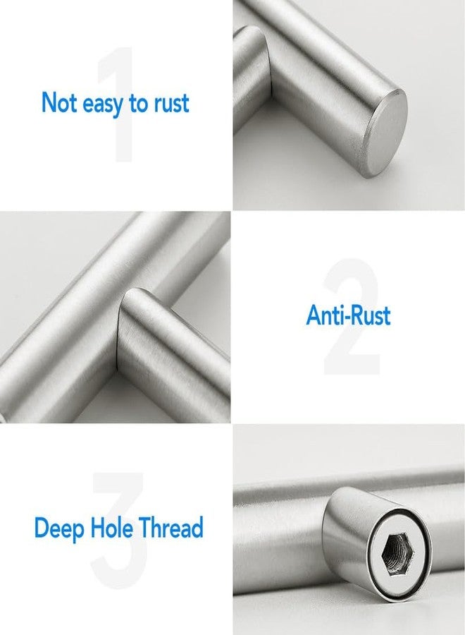 HOME EDIT Brushed Nickel Cabinet Handles 3 Inch Hole Spacing Stainless Steel Drawer Pulls for Cabinets, Dresser, Bathroom 30 Pack - Image 3