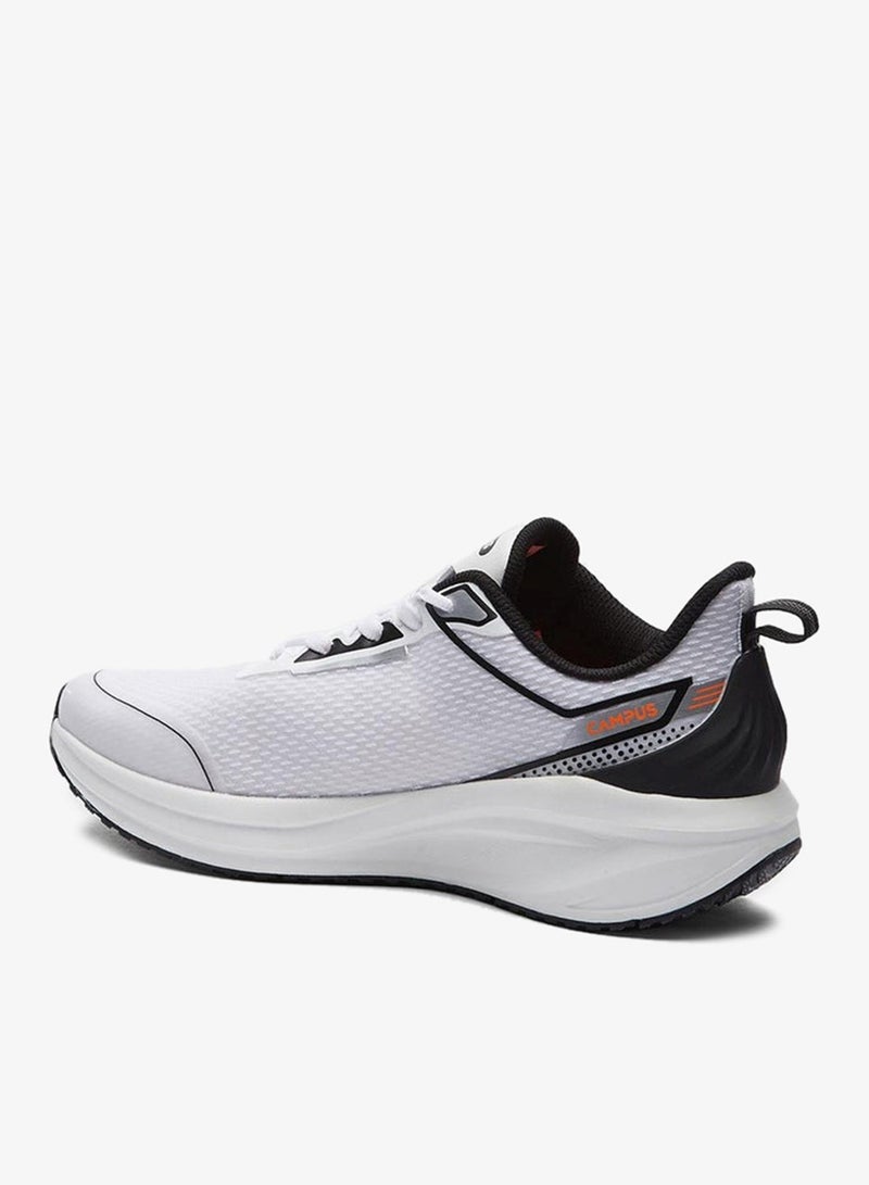 CAMPUS Men’s White Sneakers – Dynamic Dual-Tone Design Shoes with Stylish Orange Contrast Detailing - Image 4