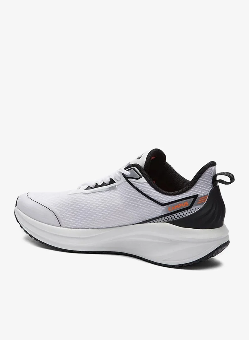 CAMPUS Wht/Blk Men’s White Sneakers – Dynamic Dual-Tone Design Shoes with Stylish Orange Contrast Detailing for Men | Best Price UAE