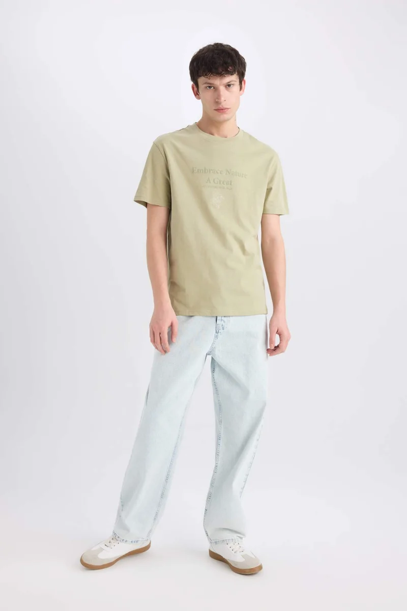 Defacto Regular Fit Crew Neck Short Sleeve T-Shirt