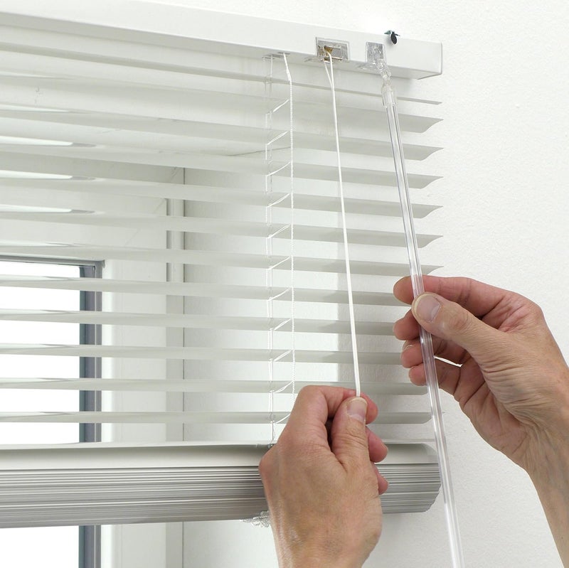 Gardinia Aluminium Venetian Blinds, Visibility, Light and Glare Protection, Wall and Ceiling Mounting, Mounting Kit Included, Aluminium Venetian Blinds, White, 80 x 175 cm (WxH) - Image 2