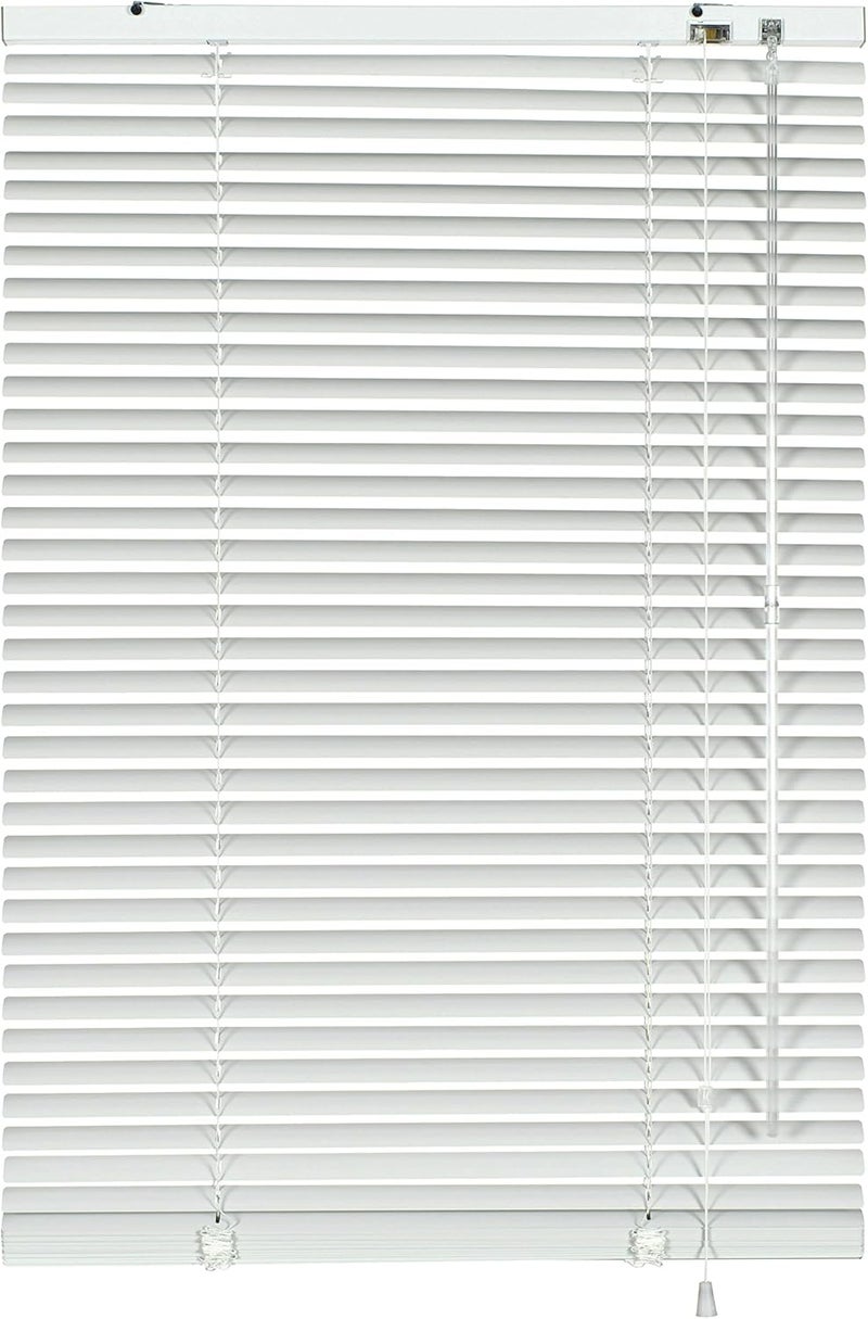 Gardinia Aluminium Venetian Blinds, Visibility, Light and Glare Protection, Wall and Ceiling Mounting, Mounting Kit Included, Aluminium Venetian Blinds, White, 80 x 175 cm (WxH) - Image 1