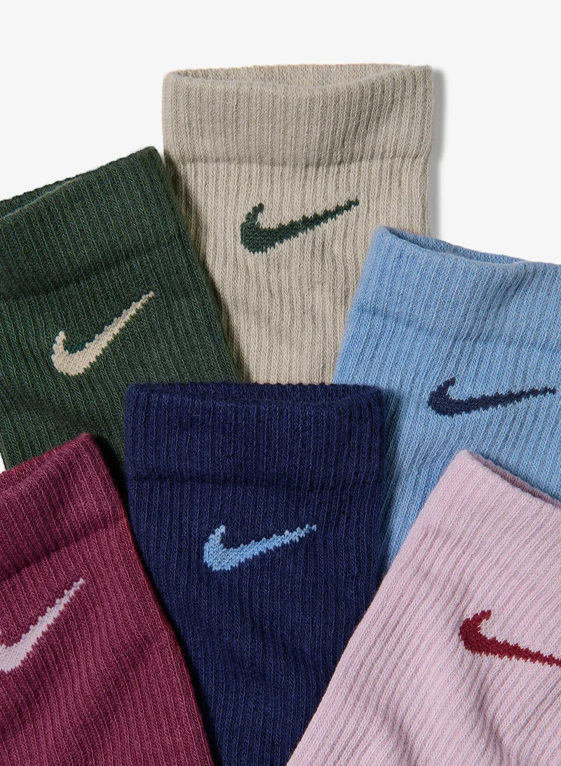 Nike 6-Pack Everyday Elevated Crew Socks