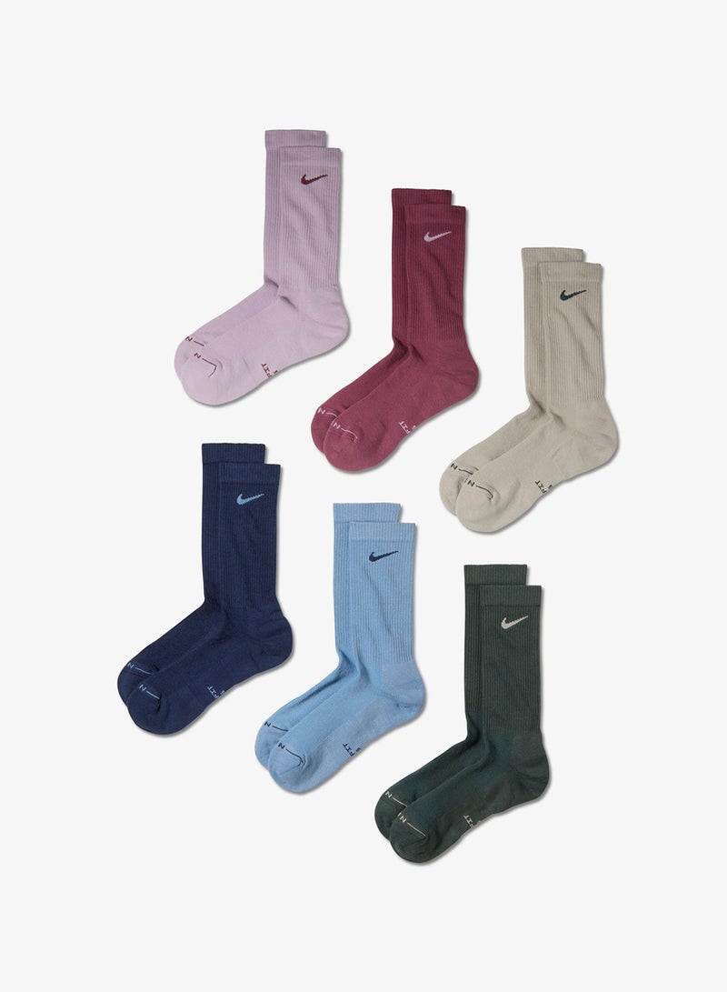 Nike 6-Pack Everyday Elevated Crew Socks - Image 1