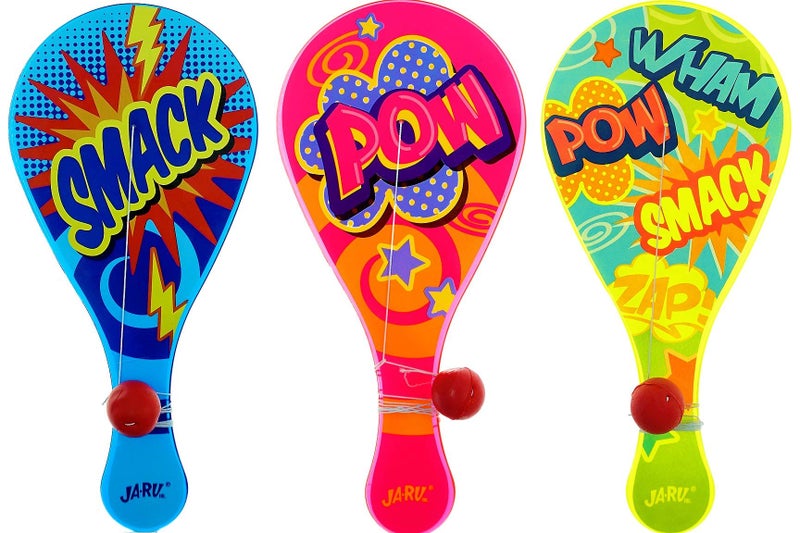 JARU Paddle Ball with String 3 Paddle Balls Classic RetroStyle Paddle with Ball Attached for Kids Party Favors Classroom Prizes Goodie Bag Stuffers 19943s - Image 2