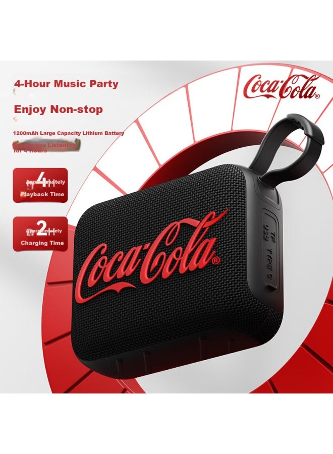 Coca-Cola T21 Outdoor Wireless Bluetooth Speaker Portable Subwoofer Home Car Dual Machine Series Bluetooth Speaker Mini Fever High Sound Quality Computer Speaker - Image 3