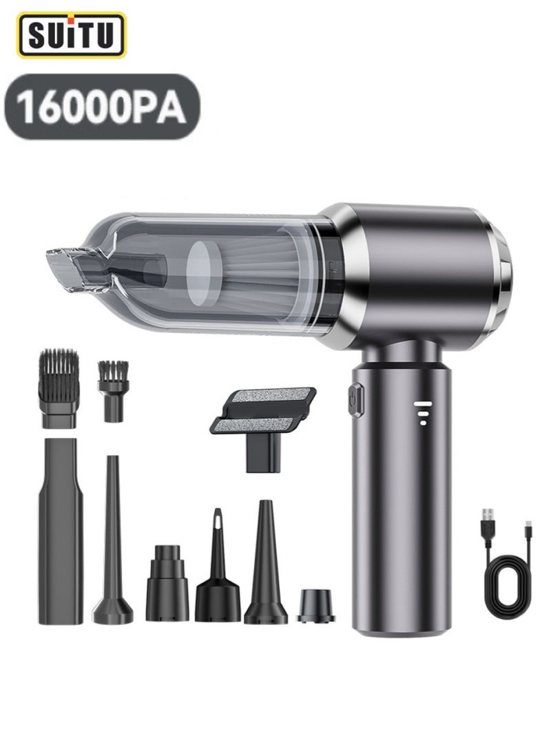 SUITU Handheld Vacuum Cleaners, 16000Pa Powerful Cordless Car Vacuum Cleaner, 3-Speed Tabletop Vacuum Cleaner with Brushless Motor, Mini Vacuum Cleaner for Car, Home, and Office - Image 1