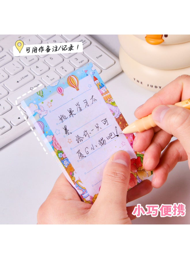 HELPS Dream Garden Notes Non-sticky Wind Student High-value Message With Horizontal Line Notes Post-it Notes - Image 4