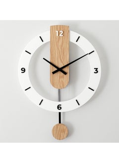 Sleek Design Silent Wooden Wall Clock, 40cm Diameter, High Polish, Eco-Friendly - pzsku/Z54B99ABF5ACD5C2CDF87Z/45/_/1703489348/98fa0778-b1c2-4175-bf7c-b0a0cb32220c