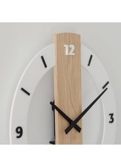 Sleek Design Silent Wooden Wall Clock, 40cm Diameter, High Polish, Eco-Friendly - pzsku/Z54B99ABF5ACD5C2CDF87Z/45/_/1703489368/1ff38cd4-8d12-4bc2-8209-fabfd19ed523