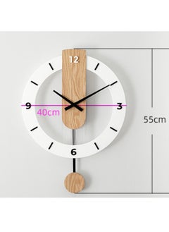 Sleek Design Silent Wooden Wall Clock, 40cm Diameter, High Polish, Eco-Friendly - pzsku/Z54B99ABF5ACD5C2CDF87Z/45/_/1703489388/4606590f-5325-46cc-bed5-28dcac8f6c48