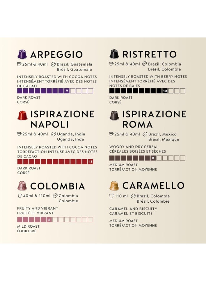 Nespresso Original Line Coffee Capsules Discovery Pack, 90 Pods – Mixed Assortment of 9 Blends, Compatible with Original Machines, Recyclable Aluminum Capsules - Image 3