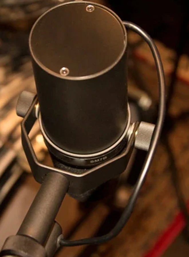 Shure SM7B, Cardioid Studio Microphone, Professional Vocal Recordings, Dynamic, Great for Live Streaming, PC Gaming & Podcast, Black  - Image 2