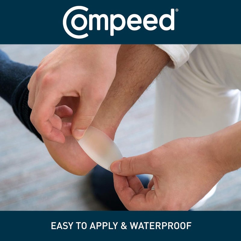 Compeed لصقات كومبيد المتقدمة للعناية بالبثور، وسادات هيدروكوليد جل لتخفيف الألم الفوري والشفاء الأسرع، رياضية متوسطة، 8 قطع (2 عبوة) - Image 4