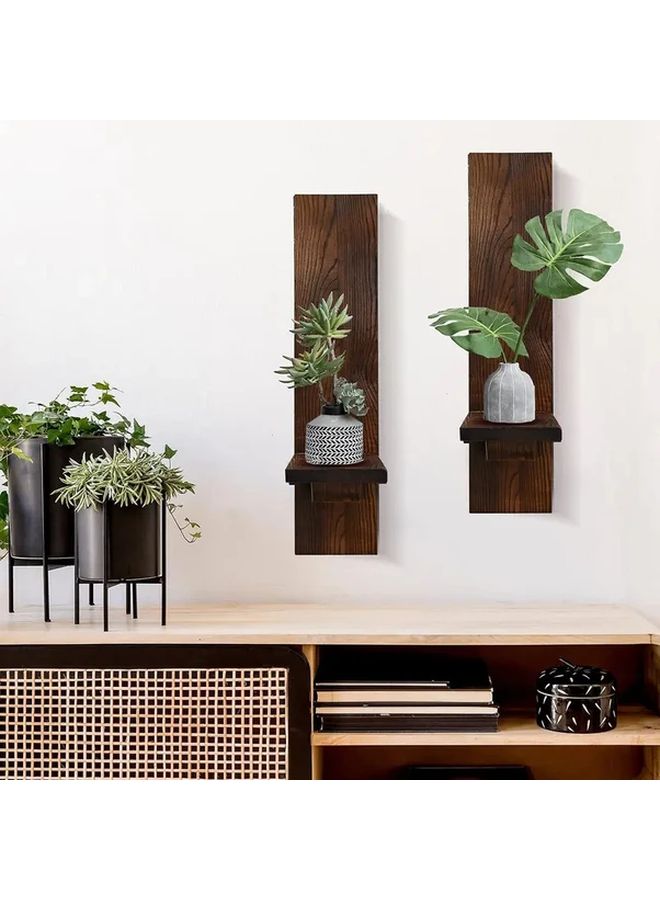 Black Wall Candle Sconces Vintage Metal Holders For Living Room Decor No Electricity - Image 3