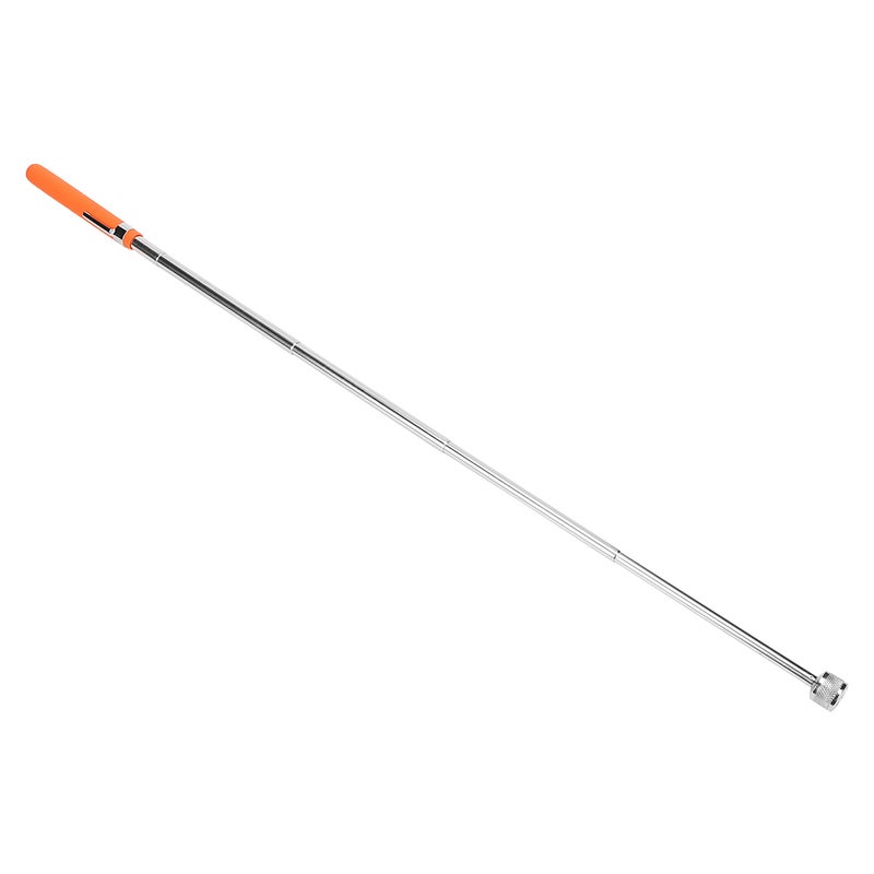 Magnetic Pickup Tool: 3-Section Aluminum Alloy Telescopic Shaft, Non-Slip Rubber Grip, LED Light for Dark Areas - Retractable Pickup Stick for Workshop Cleanup, Home Repair - Image 2