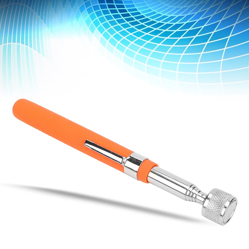 Magnetic Pickup Tool: 3-Section Aluminum Alloy Telescopic Shaft, Non-Slip Rubber Grip, LED Light for Dark Areas - Retractable Pickup Stick for Workshop Cleanup, Home Repair - Image 5