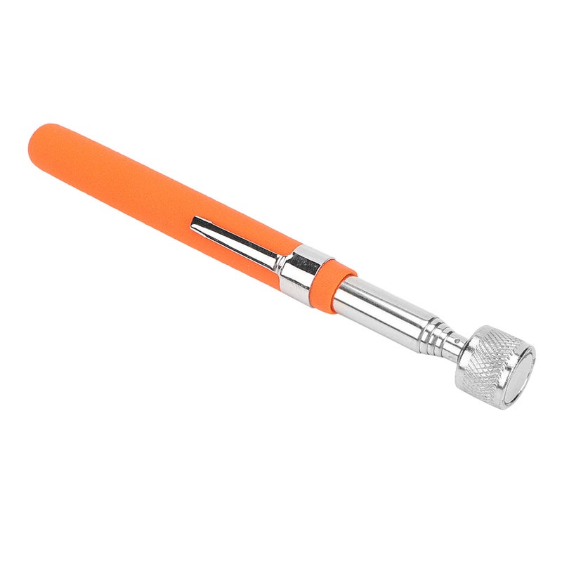 Magnetic Pickup Tool: 3-Section Aluminum Alloy Telescopic Shaft, Non-Slip Rubber Grip, LED Light for Dark Areas - Retractable Pickup Stick for Workshop Cleanup, Home Repair - Image 1