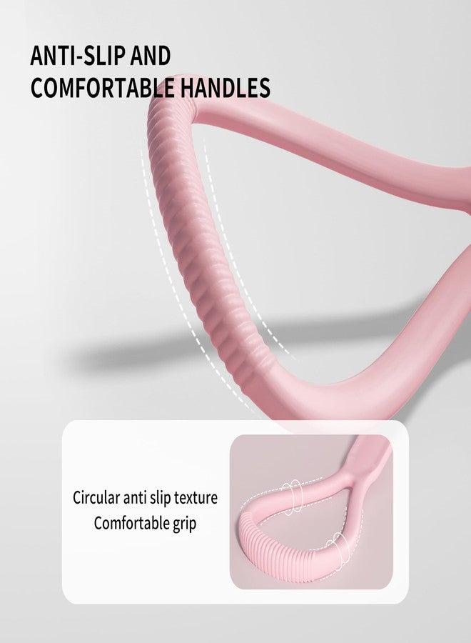 PROIRON Figure 8 Resistance Bands with Handles 15LB Exercise Band Stretch Bands for Yoga arm Chest and Shoulder Stretch Resistance Band for Women - Pink - Image 4