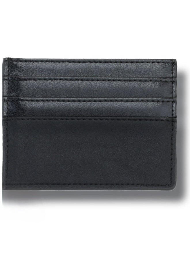 BMW Black Leather Card Holder – Premium Designer Card Case for Men & Women – Elegant & Slim - Image 2