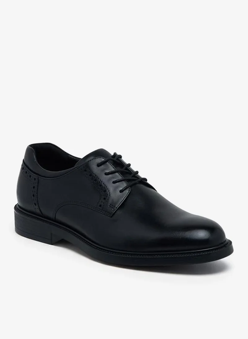Le Confort BLACK Men Leather Lace-Up Derby Shoes for Men | Best Price UAE