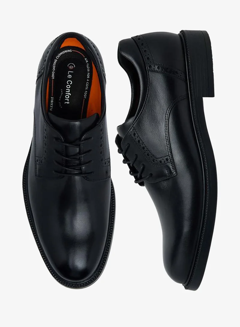 Le Confort Men Leather Lace-Up Derby Shoes