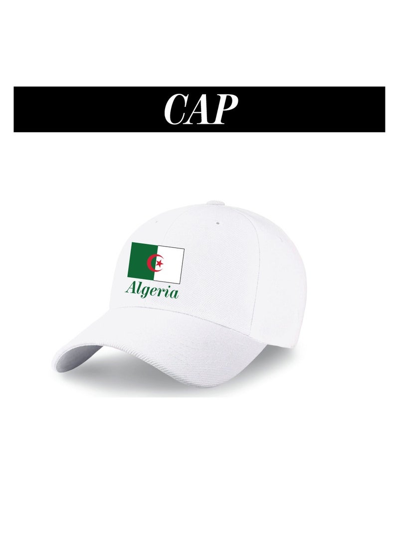 Algeria Sports Combo Pack - Gifts for Sports Fan - Cap - Scarf - Flag - Flag Pin - Drawstring Bag - Image 3