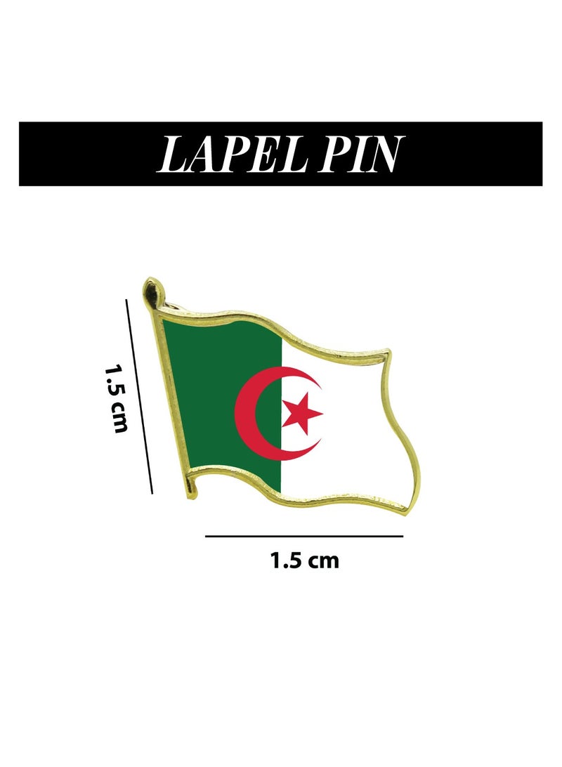 Algeria Sports Combo Pack - Gifts for Sports Fan - Cap - Scarf - Flag - Flag Pin - Drawstring Bag - Image 4