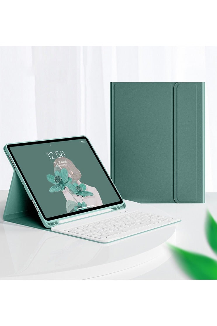 Keyboard Case for iPad (A16) 11th/10th Generation (11/10.9 Inch, 2025/2022) with Pencil Holder, Magnetic Detachable Wireless Bluetooth Keyboard, Folio Keyboard Cover - Thin  Light