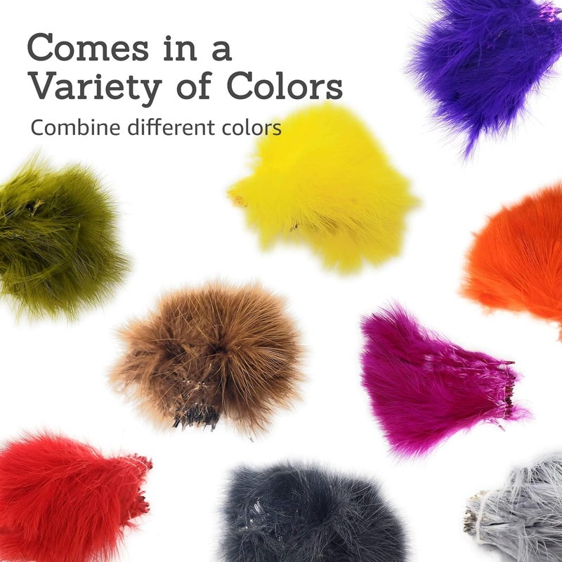 Creative Angler Strung Marabou Bird Feathers for Tying Fly Fishing Flies - Fly Tying Accessories - Perfect Choice for Tail & Wings and Easy to Tie On The Lure - Image 4