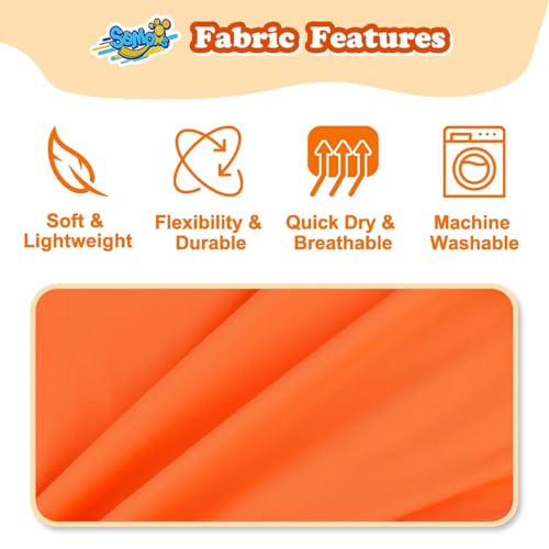 Semois Boys Rash Guard Short Sleeve, Orange UPF 50+ Sun Protection Rashguard Slim Fit Swim Shirt Fishing Surf Quick Dry Cool Beach Clothes for Toddler Youth Kids Size 2T Sports - Image 4