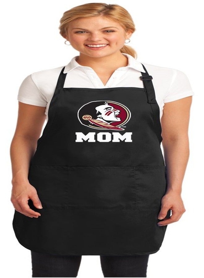 Broad Bay Florida State Mom Aprons FSU Mom w/Pockets Grilling Gift for Her - Image 1