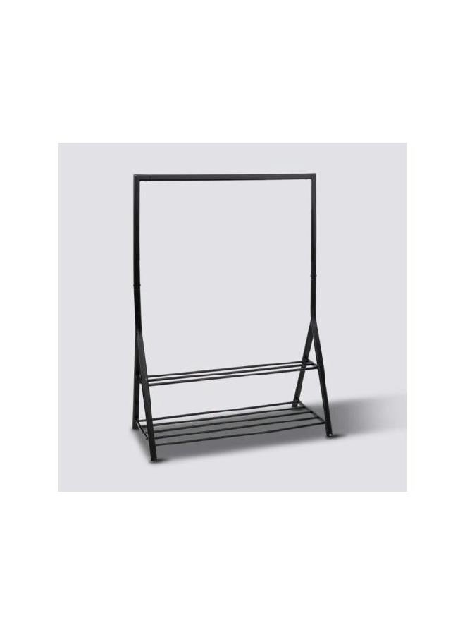 لوفت حامل شماعات الملابس، L121XP56.5XH167CMS، أسود، مكواة مع رف - 193462 - Image 2