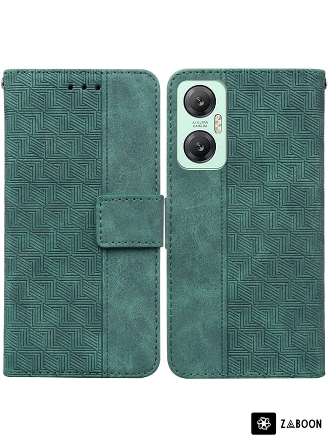 Zaboon Protective Case For Infinix Hot 20 5G Geometric Embossed Leather - Image 1