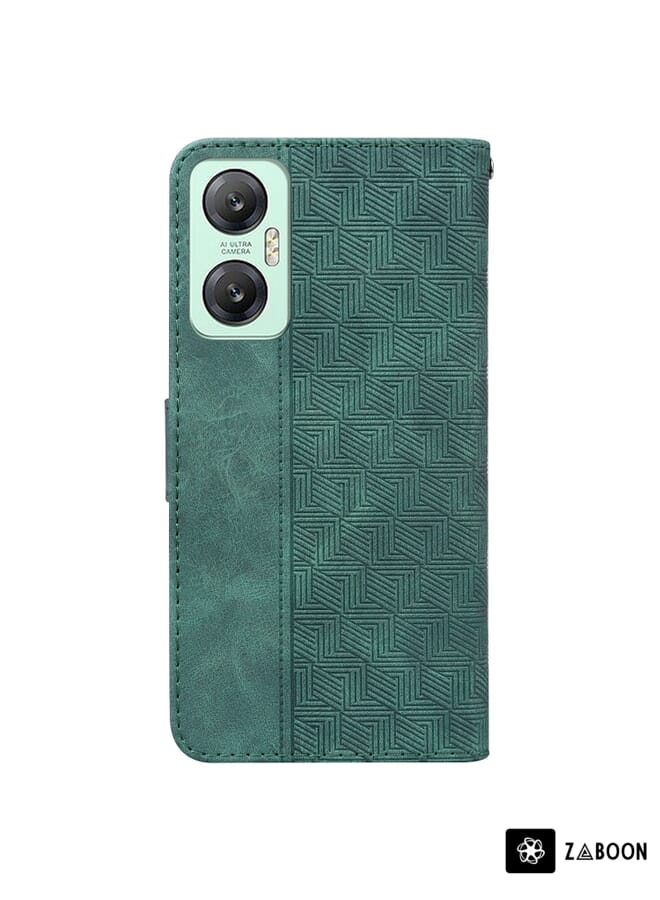 Zaboon Protective Case For Infinix Hot 20 5G Geometric Embossed Leather - Image 3