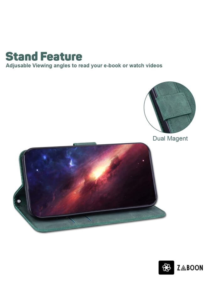 Zaboon Protective Case For Infinix Hot 20 5G Geometric Embossed Leather - Image 5