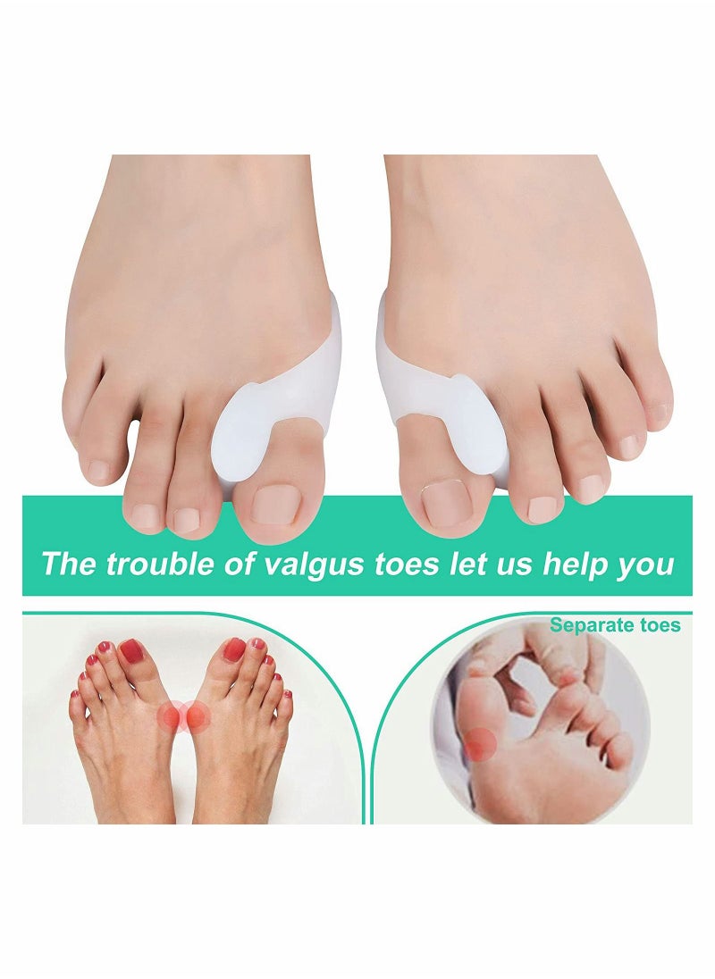 KASTWAVE - Gel Toe Big Separators Bunion Corrector Bunion Splint Hammer Toe Straightener Hallux Valgus Pain Relief 1 Pair - Image 1