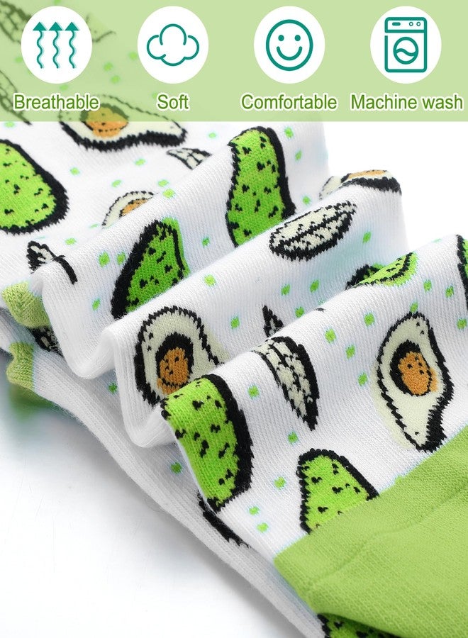 Liitrsh 6 Pairs Funny Vegan Gifts Ideas for Women Vegetarian Socks Novelty Vegetable Fruit Pattern Crew Socks for Women Men Christmas Stocking Stuffers - Image 5