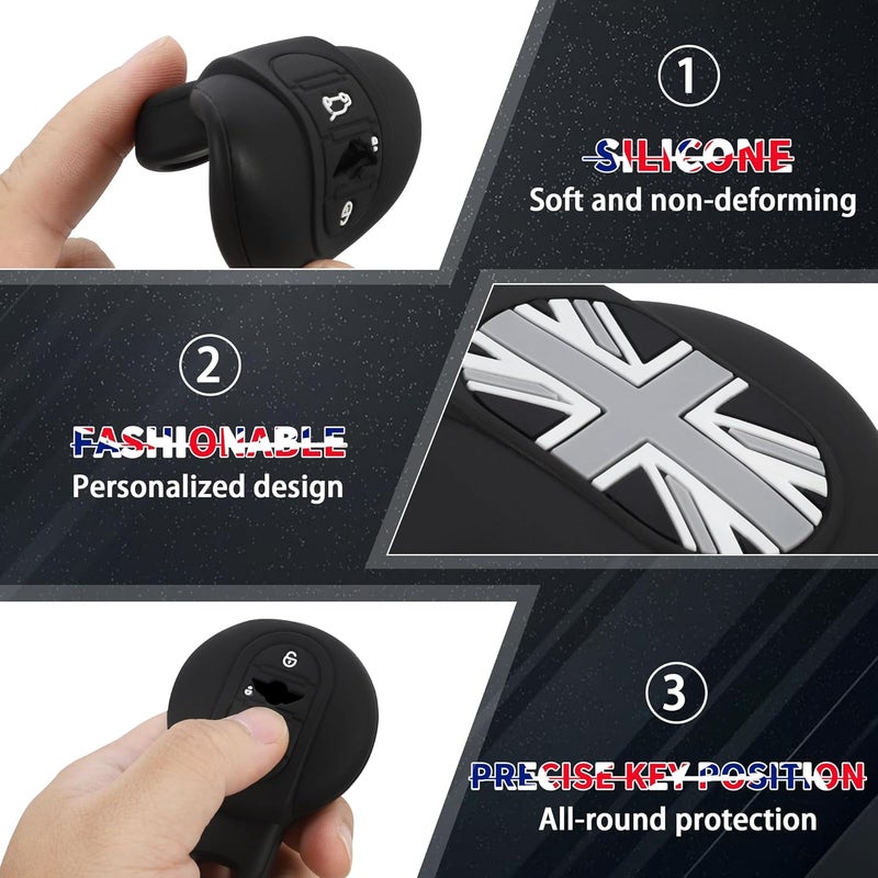 TOMALL Silicone Key Fob Cover for Mini Cooper - Image 3