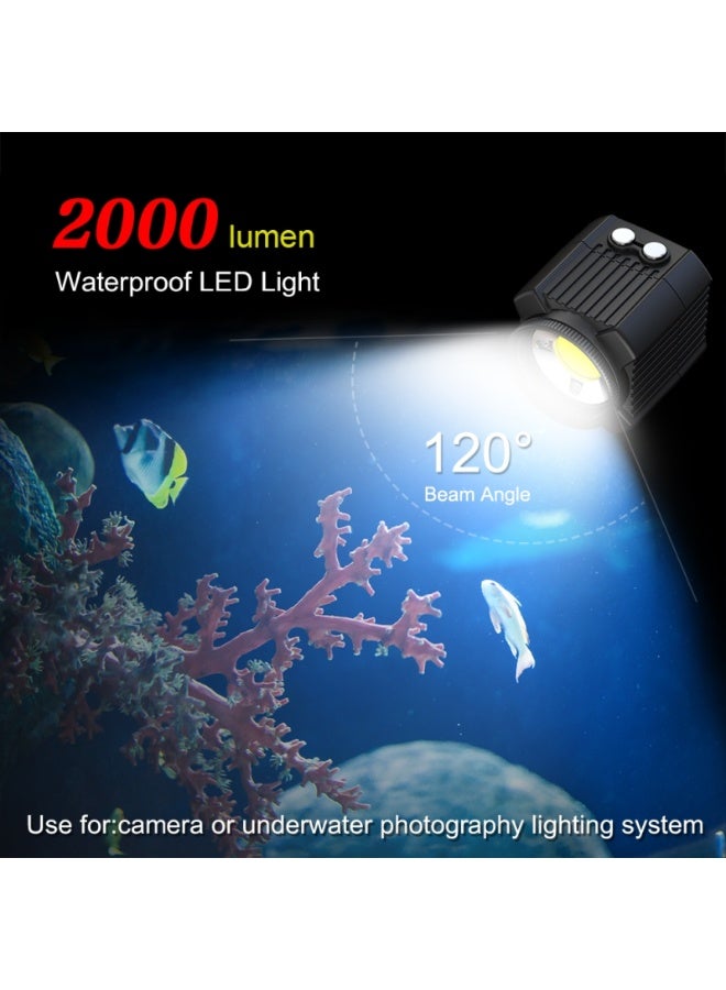 PULUZ 60m Underwater LED Photography Fill Light 7.4V/1100mAh Diving Light for GoPro Hero11 Black / HERO10 Black / HERO9 Black /HERO8 / HERO7 /6 /5 /5 Session /4 Session /4 /3+ /3 /2 /1, Insta360 ONE R, DJI Osmo Action and Other Action Cameras - Image 5