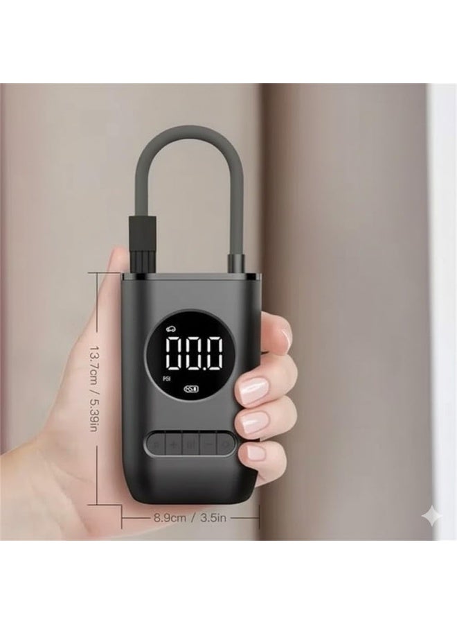 مضخة هواء كهربائية لاسلكية بإيقاف تلقائي إعادة تعبئة قوية خلال 20 ثانية متوافقة مع السيارات والدراجات والكرات والعوامات - Image 4