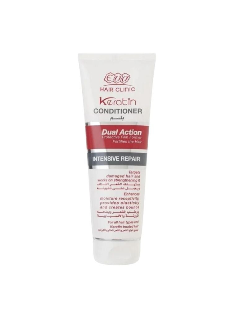 إيفا ناتشورالز بلسم إصلاح مكثف بالكيراتين من إيفا هير كلينيك - مكون مزدوج المفعول للطبقة الواقية - ٢٠٠ مل