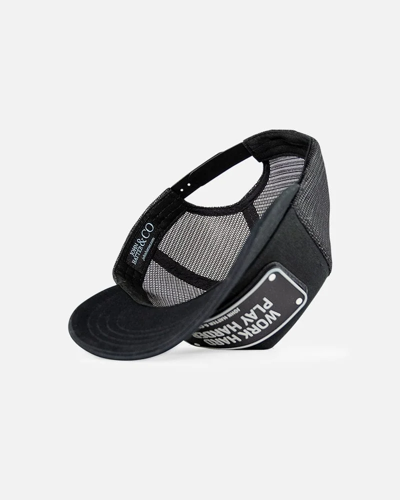 John Hatter Work Hard Play Harder Black - Cap