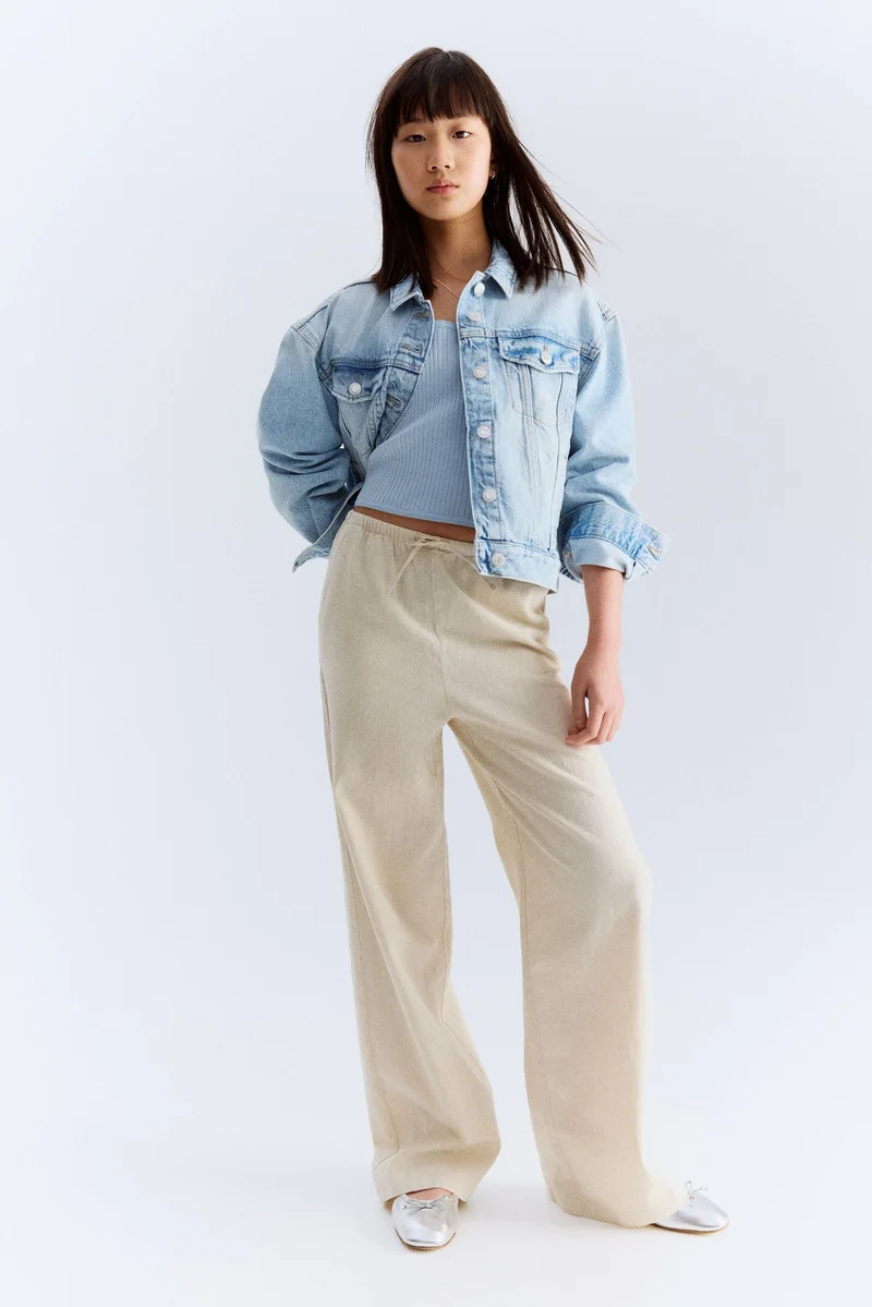 H&M Linen-blend trousers