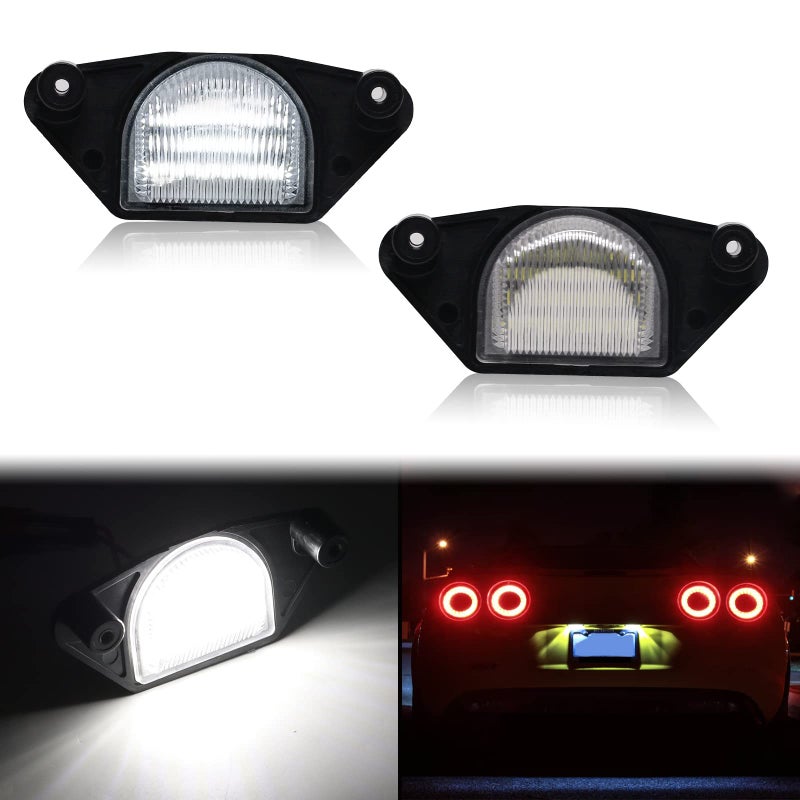 Mynoway LED License Plate Lights Replacement for 19842013 Corvette C4 C5 C6 Rear Bumper Number Tag Lamp Assembly Replacement OE 16519986